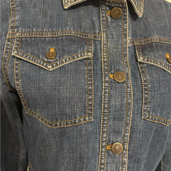 Vintage Eddie Bauer Denim Women’s Chore Jacket Size S - Picture 2 of 11